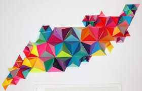 Triangulating Your Diy Projects Handmade Charlotte 3d Wall Art Paper Sculpture Paper Wall Art