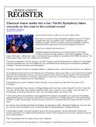 I had a benign cyst removed from my throat 7 years ago and this triggered my burni. Classical Music Walks Into A Bar Pacific Symphony Takes Concerts On The Road To The Cocktail Crowd The Boathouse Collective