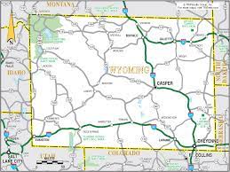 Driving Map Of Wyoming Wyoming Map