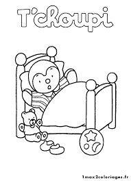 coloriages t choupi et doudou t choupi dans son lit coloriage tchoupi tchoupi et doudou coloriage