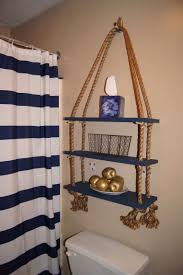 Nautical bathrooms do not always have to incorporate deep or bold hues. Nautical Themed Bathroom Decor 2021 Diy Apartment Decor Nautical Bathroom Decor Anchor Bathroom Ideas