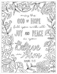 God Of Hope Coloring Page Romans 15 13 Printable Coloring Etsy Bible Verse Coloring Page Christian Coloring Floral Bible Verse