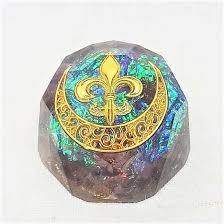 特価 ジュエル型オルゴナイト 三日月と十字架 オルゴナイト 十字架 ジュエル