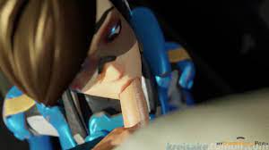 Tracer make a great blowjob | Overwatch hentai