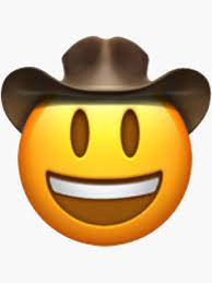 Cowboy Emoji Sticker By Alexa Souto Emoji Stickers Emoji Faces Emoji