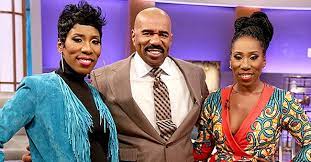 They act like my kids can't read. Steve Harvey S Twin Daughters Brandi Karli Stun In Black Outfits As They Pose Together In Photo