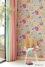 Pip Tapete Romantische Blumentapete Bunte Blumentapete Tapete Grun Tapeten Tapetenmuster