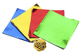 Diy halloween chocolate wrappers tutorial with free printable template. Penta Angel 400pcs 4 Inch Chocolate Candy Wrappers Aluminum Foil Wrapping Paper Square Sweets Lolly Paper For Christmas Valentines Chocolates Candies Packaging Decoration And Gift Crafts Diy Buy Online In Bahamas At