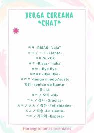 Coreano Vocabulario Para Chateo Busqueda De Google En 2020 Frases Coreanas Palabras Coreanas Abecedario Coreano