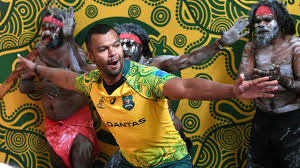Unique australia wallabies stickers designed and sold by artists. Wallabies Indigenous Jersey Australia Rugby Test V England