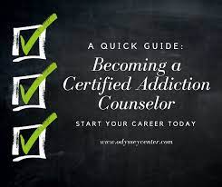 Becoming A Certified Addiction Counselor: A Quick Guide - Odyssey Center