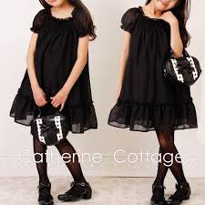 楽天市場 ハートフロッキーがかわいいブラックワンピースドレスtak キャサリンコテージ フラワーガールドレス 女の子 ワンピース 女の子の衣装