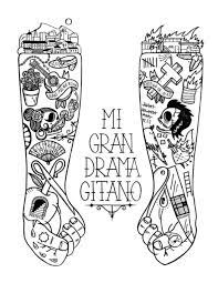 Ponerse al alba to put oneself to the dawn, to get with it. My Big Gipsy Drama Black Art Print By Viva La Graph Society6 Illustration Graphic Illustration Ink Illustrations