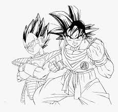 Collection of dragonball coloring pages (32). Transparent Dragon Ball Fighterz Png Goku Vs Vegeta Coloring Pages Png Download Transparent Png Image Pngitem