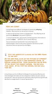 Sexual reproduction requires two organisms to exchange genetic material in cells contained in gametes. Reproduction Interactive Worksheet By Denise Ridgway Wizer Me