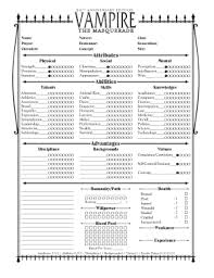 Char sheet for vtm p&p. Vampire Character Sheets Fill Online Printable Fillable Blank Pdffiller