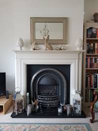 Check spelling or type a new query. Installation Of Croydon Mantel In Oyster Colour And Claydon Highlight Arched Cast Iron Gas Burner Included Cast Iron Fireplace Fireplace Home