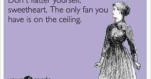 Don T Flatter Yourself Sweetheart The Only Fan You Have Is On The Ceiling Ecards Funny E Cards Sarcastic Humor