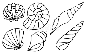 Seamless blue and white sketched sea shell pattern #1107434 by visekart. Shellfish Outlines Stock Illustrations 70 Shellfish Outlines Stock Illustrations Vectors Clipart Dreamstime