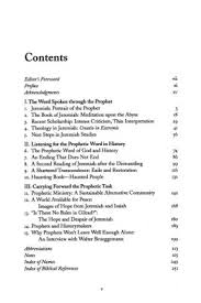 Like Fire in the Bones: Listening for the Prophetic Word in Jeremiah:  Walter Brueggemann: 9780800698287