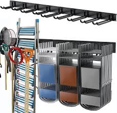 Longarm is a great space saver, as it can be placed next to a wall or in a corner, and it is ready to keep your gardening or cleaning tools organized. Buy Torack Tool Storage Rack Heavy Duty Steel Garage Wall Mount Garden Tool Organizer For Ladders Chairs Shovels Broom Power Tools 8 Pack 5 7 11 Mixed Hooks Up To 800 Lbs Online In Taiwan B0824qsdxj