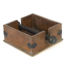 Features Casual Country Collection Cocktail Napkin Holder Material Wood And Metal Produc Cocktail Napkin Holder Napkin Holder Rustic Napkin Holders