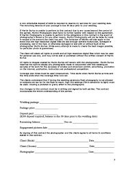 Many photographers require a 50 percent deposit upon contract signing, with the final payment due 30 days before the wedding. Wedding Photography Contract Free Download