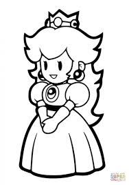 Princess Peach Coloring 37 Super Mario Kart Ausmalbilder