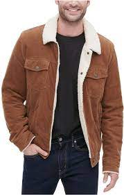Guess Men Corduroy Bomber Jacket With Sherpa Collar Bomber Jacket Men Fashion Casual Outfits Designer Suits For Men