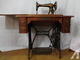 Antique 1896 Model 27 Singer Treadle Sewing Machine In Oak Cabinet Sewing Machine For Sale Treadle Sewing Machines Vintage Sewing Machines