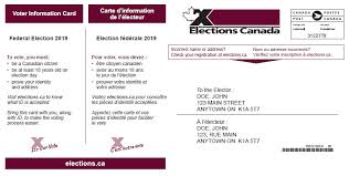 Facts About Voter Id And The Voter Information Card Elections Canada