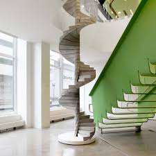 How thick should a concrete platform be for a staircase? Helix Concrete Spiral Staircase By Matter Design