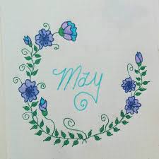 Setting Up My May Planning Pages In My Bullet Journal Pretty Happy With How My Title Page Bullet Journal Month Bullet Journal Font Bullet Journal Ideas Pages