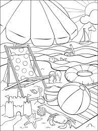Beach coloring pages, printable beach coloring book 25 page pdf, birthday activity, party favor, beach digital coloring sheets for kids. At The Beach Coloring Page Crayola Com