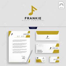 Letterheads is a group of sign makers and decorative artists dedicated to passing down traditional sign making skills. F Music Logo Template Vector Illustration And Stationery Letterhead Royalty Free Cliparts Vectors And Stock Illustration Image 114650999