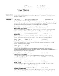 A security guard resume objective is a section in your resume that states your career goals for the role you're applying to. Security Officer Security Guard Resume Examples