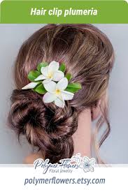 Check spelling or type a new query. Hair Clip Plumeria Realistic Hawaiian Flower Bridal Hair Etsy In 2021 Flowers In Hair Hawaiian Flower Hair Floral Accessories Hair