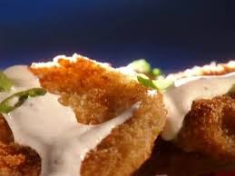 Fried Green Tomatoes With Horseradish Cream Recipe Food Network Recipes Horseradish Cream Food