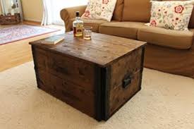 Elbmöbel couchtisch »beistelltisch shabby paisley rund weiß«, ablagetisch: Uncle Joe S Holzkiste Truhe Couchtisch Beistelltisch Vintage Shabby Chic Landhaus Massivholz Nussbaum Wohnzimmertisch Holz Com