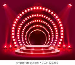 Vetor Stock De Palco Podio Com Iluminacao Stage Podium Livre De Direitos 1024529299 In 2020 Red Background Light Background Images Photoshop Backgrounds Free