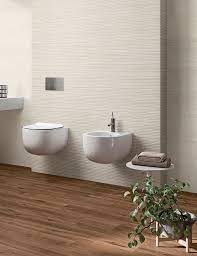 Piastrella Mywood Base White 25x75 Effetto Legno Bianco Iperceramica Bagno A Soppalco Arredo Bagno Moderno Arredamento Piccolo Bagno