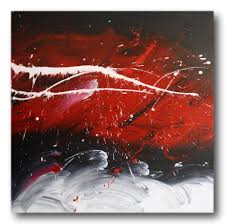 Abstract Black And Red Paintings Abstract Art Canvas Painting White Red Black Wall Art Paintings White Painting Red Wall Art Black Wall Art