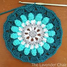Petunia Roundabout Mandala Square Crochet Pattern The Lavender Chair Crochet Patterns Crochet Mandala Pattern Crochet