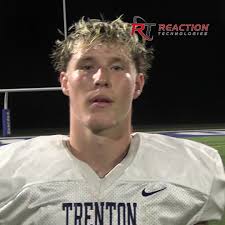 Postgame interview with Trenton senior Ashton Rooney after the Trojans beat  Gibraltar Carlson 28-14