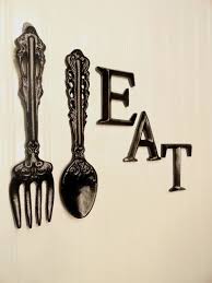 Please Wait Kitchen Wall Decor Black Kitchen Decor Fork Spoon Wall Decor