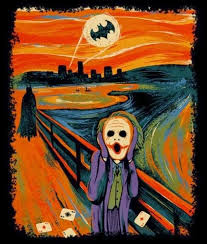 Edvard Munch The Scream Batman Joker Parody Art Jokes Batman Art Art