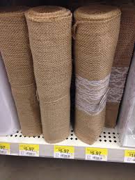At Walmart In The Wedding Accessories Section Burlap Table Runners 10ft W And W O Lace For 6 00 Burlap Table Centerpieces For Home Burlap Runners
