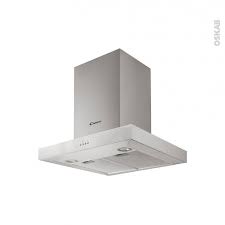 Hotte De Cuisine Aspirante Box 60cm Inox Candy Cmb655x Oskab