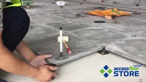 Grc Cement Raised Floor Installation Raised Access Flooring Systems Floor Installation Flooring Installation