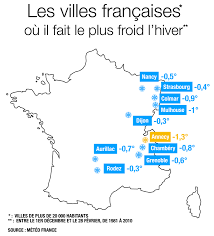 La plus peuplée est paris, elle compte plus de deux millions d'habitants. Aurillac Annecy Grenoble Ou Fait Il Le Plus Froid En France Durant L Hiver